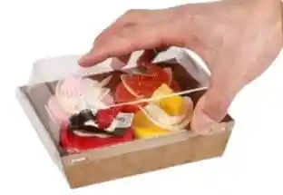 Domo Laminado, Cajas Para Postres Con Tapa Transparente