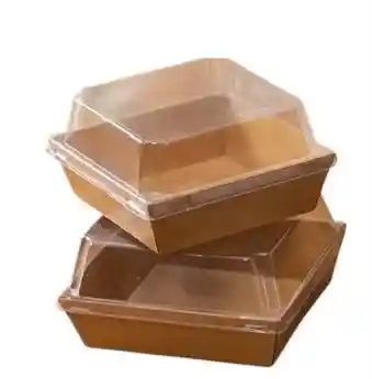 Domo Laminado, Cajas Para Postres Con Tapa Transparente
