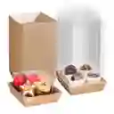 Domo Laminado, Cajas Para Postres Con Tapa Transparente