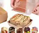 Domo Laminado, Cajas Para Postres Con Tapa Transparente