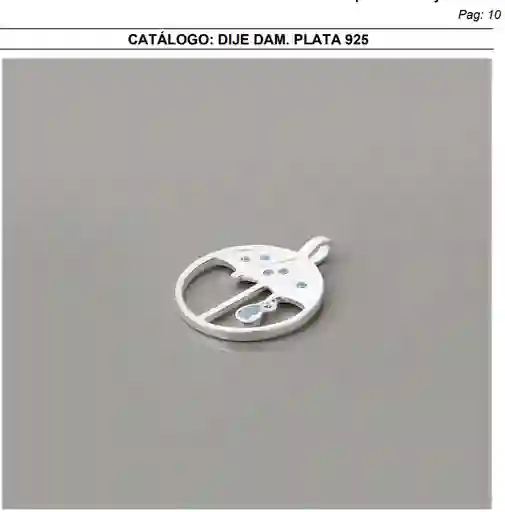 Collar Juego Sombrilla En Plata 925