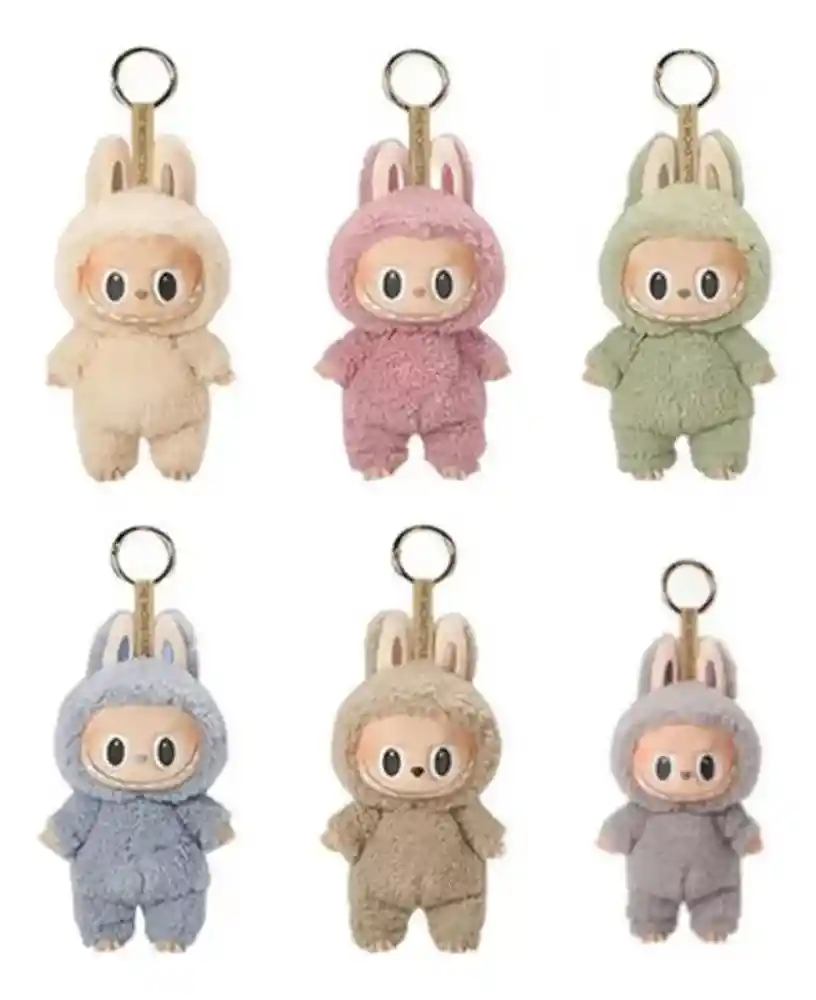 Juguete Inspirado Tipo Labubu Sorpresa Exciting Macaron Llavero Peluche Coleccionable