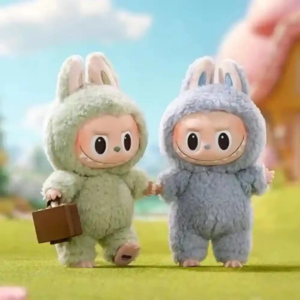 Juguete Inspirado Tipo Labubu Sorpresa Exciting Macaron Llavero Peluche Coleccionable