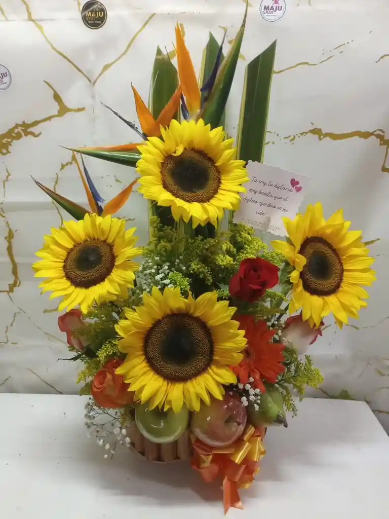 Girasoles Saludable Con Fruta