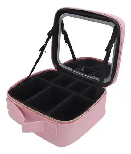 Cosmetiquera Con Espejo Led – Iluminación Profesional Y Organización Elegante Para Tu Maquillaje