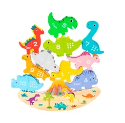 Juego De Mesa Figuras Magnetica Equilibrio Dinosaurio Madera