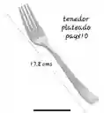 Tenedor Plateado Plástico Desechable, Tenedor De Lujo, Tenedor Elegante
