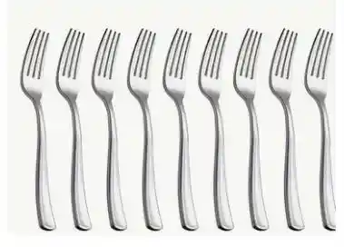 Tenedor Plateado Plástico Desechable, Tenedor De Lujo, Tenedor Elegante
