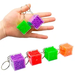 Combo X 12 Cubos Llaveros Rompecabezas Laberinto