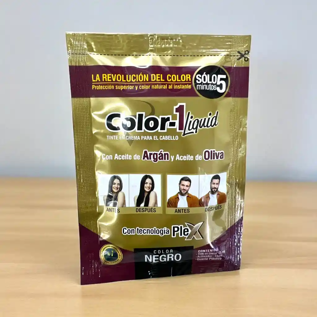Tinte Capilar En Crema Color 1 Negro X 15 Ml 5 Minutos
