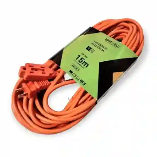Extension Electrica Naranja De Alta Resistencia 15mts