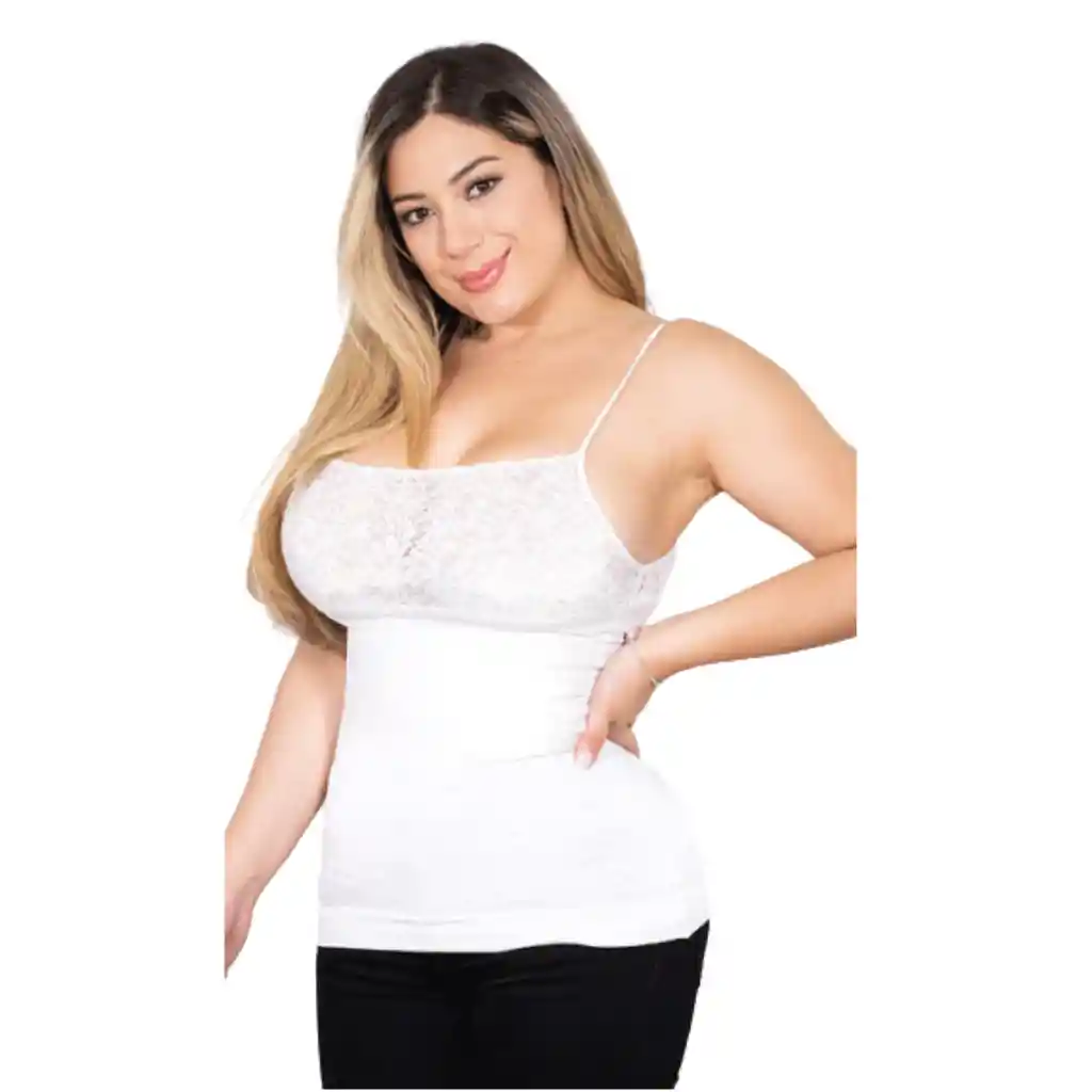 5012-blusa Esqueleto Moldeadora De Ultracontrol Color: Blanco Talla: Unica