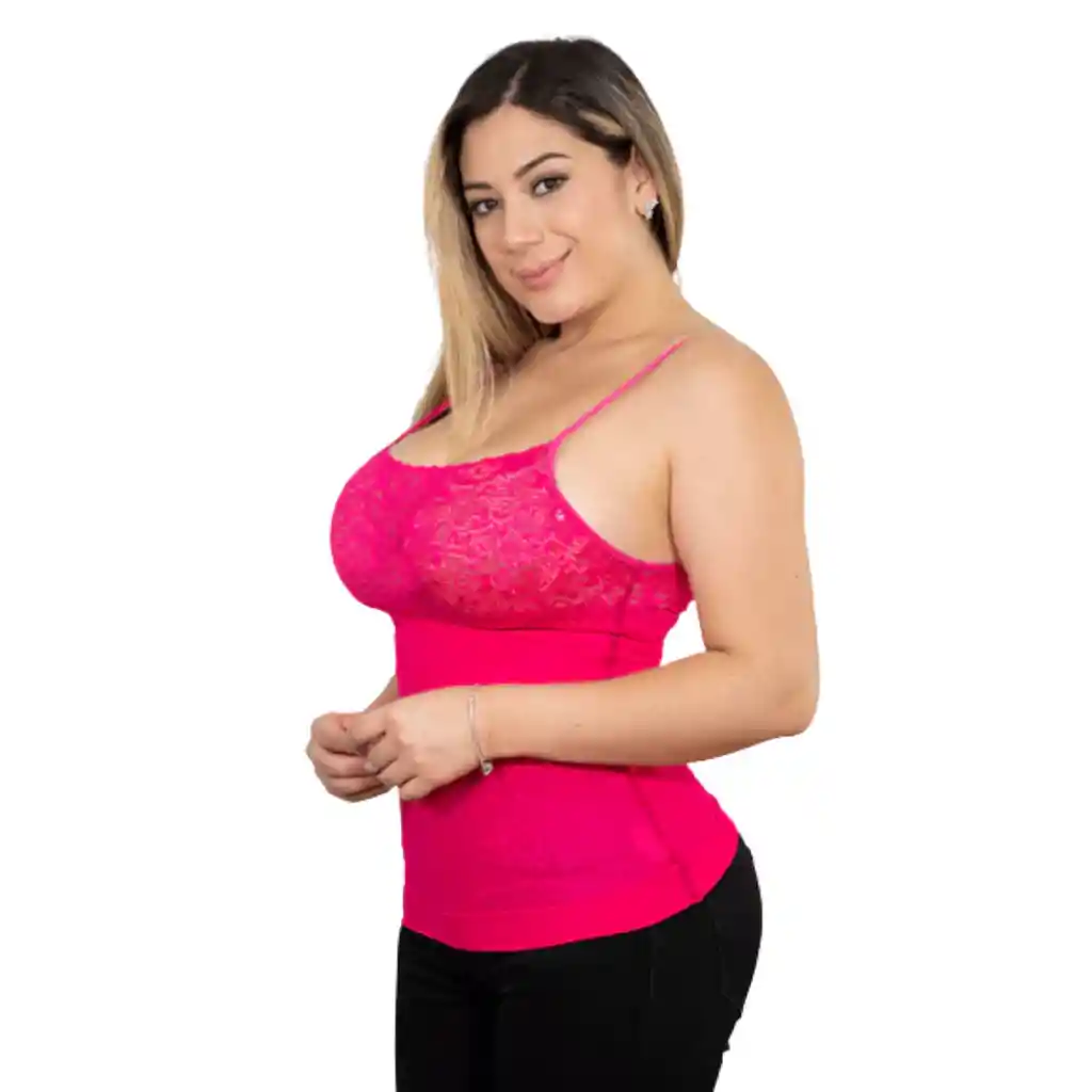 5012-blusa Esqueleto Moldeadora De Ultracontrol Color: Fucsia Talla: Unica