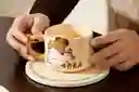 Mug Taza Pocillo Vaso Ceramica Motivo Capibara Con Cuchara