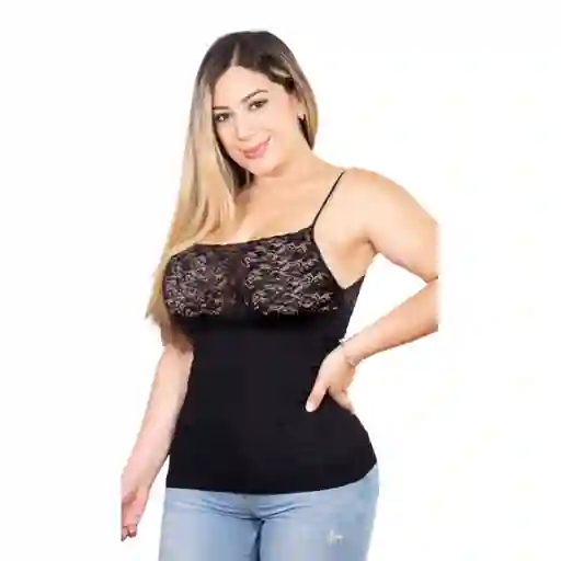 5012-blusa Esqueleto Moldeadora De Ultracontrol Color:negro Talla: Unica