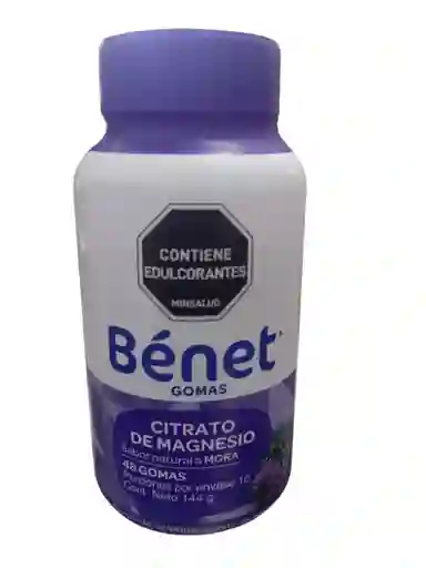 Citrato De Magnesio En Gomas X 48 Und Benet