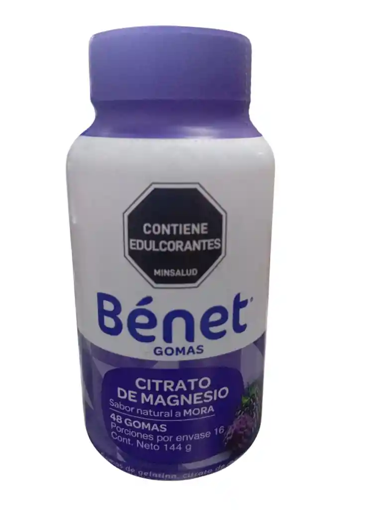Citrato De Magnesio En Gomas X 48 Und Benet