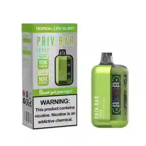 Vaper Priv Bar Tropical Lime Blast- 15000 Puff Nuevo