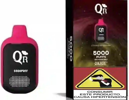 Vapeador Qr 5.000 Puffs, Strawberry Banana