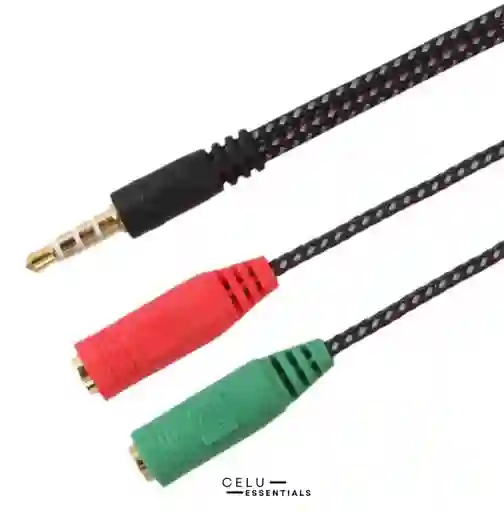 Convertidor Audio Micrófono 2 A 1 De 3.5mm