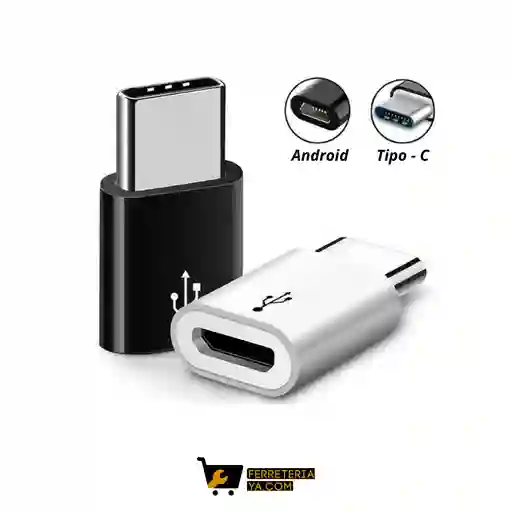 Adaptador Entrada Android Hembra Con Salida A Tipo C Macho