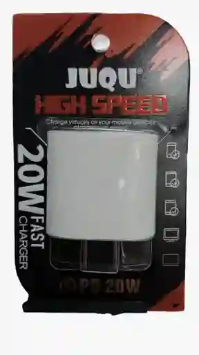 Cubo Pared Adaptador Cargador Rapido Juqu Jq-160 20w Con Puerto C