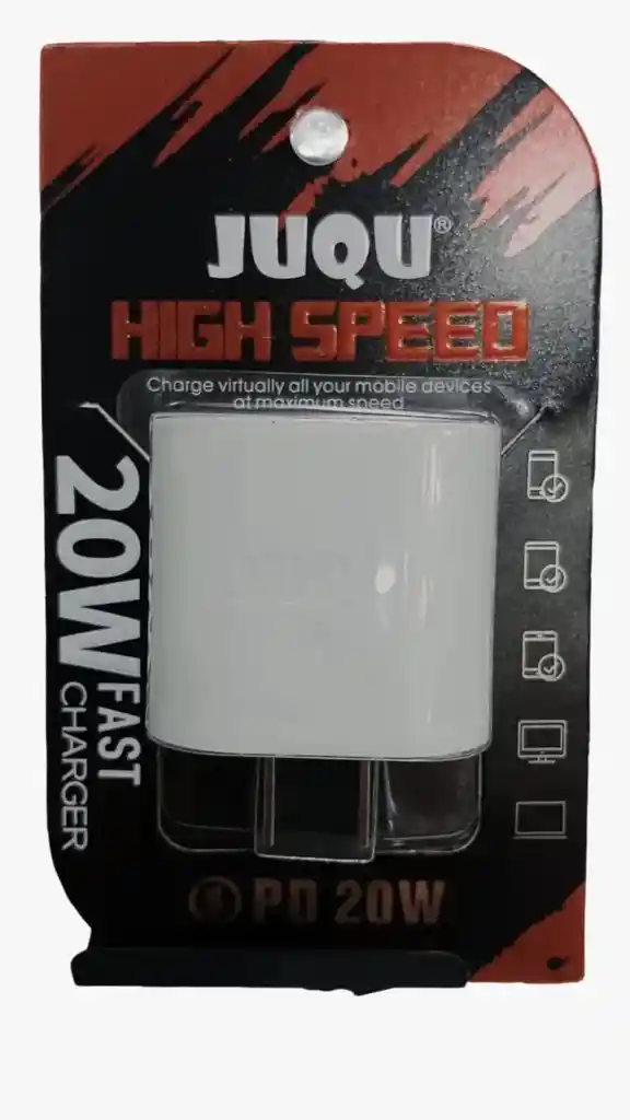 Cubo Pared Adaptador Cargador Rapido Juqu Jq-160 20w Con Puerto C