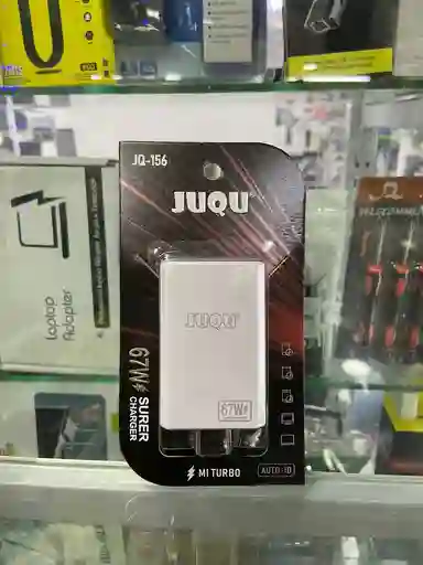 Cubo Pared Adaptador Cargador Rapido Juqu Jq-156 Mi Turbo 67w Con Puerto Usb