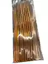 Cuchillo Plástico Desechable Oro Rosa 19.5 Cms, Cubierto De Lujo, Cubierto Elegante
