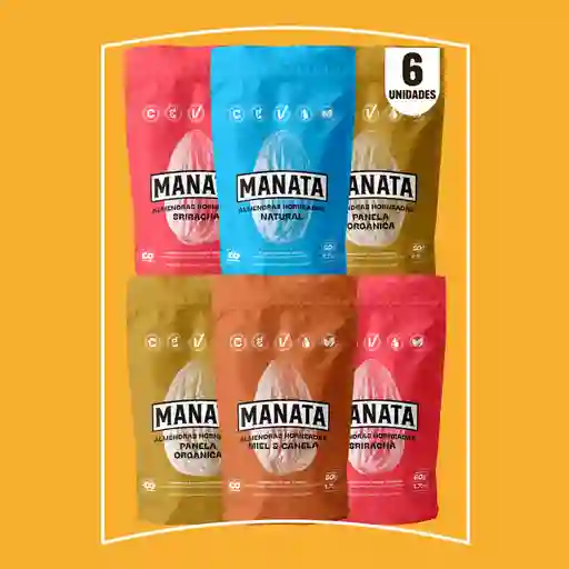 Manata Almendras (x6 Unds) Sabores Surtidos