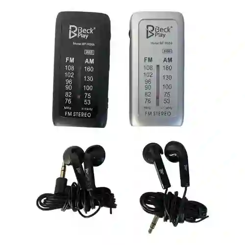 Radio Portátil Bp-r058 Con Audífonos – Compacta Y Práctica Para Viajes