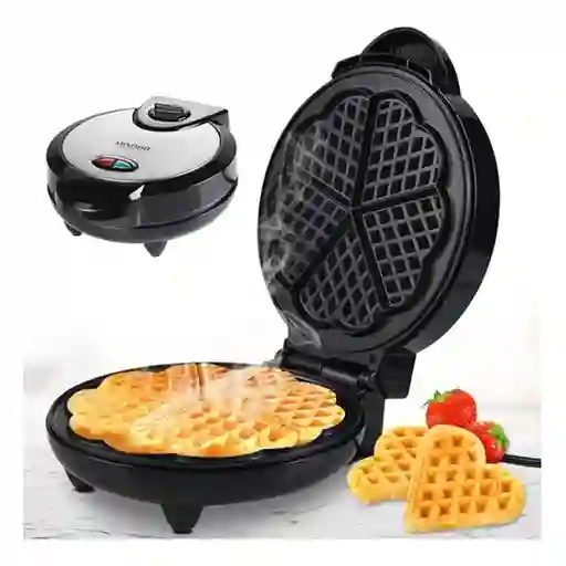 Waflera Eléctrica Antiadherente 5 Corazones De Wafles