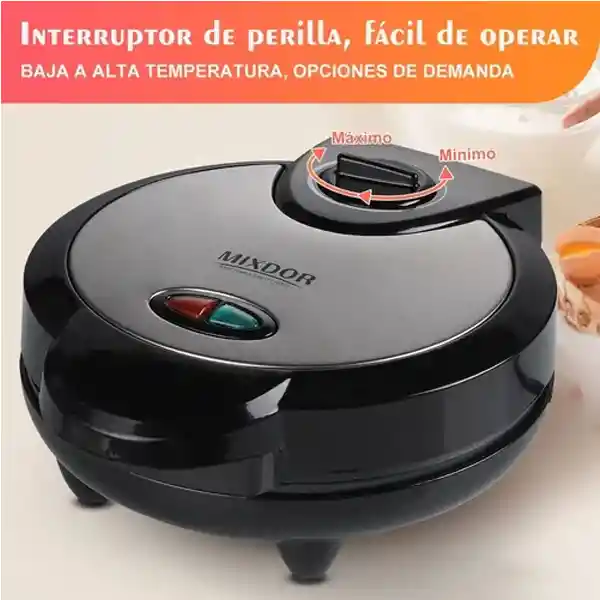 Waflera Eléctrica Antiadherente 5 Corazones De Wafles