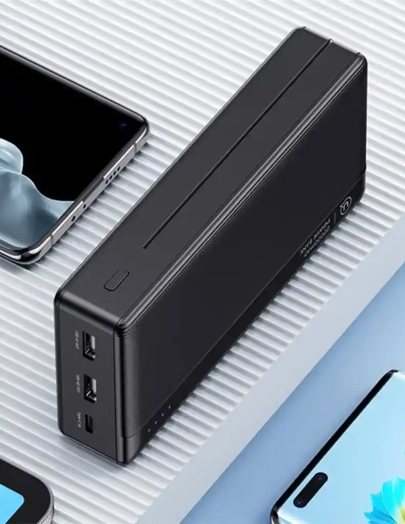 Bateria Portatil 10,000 Mah Usams Us-cd205 2 Puertos Usb Negro