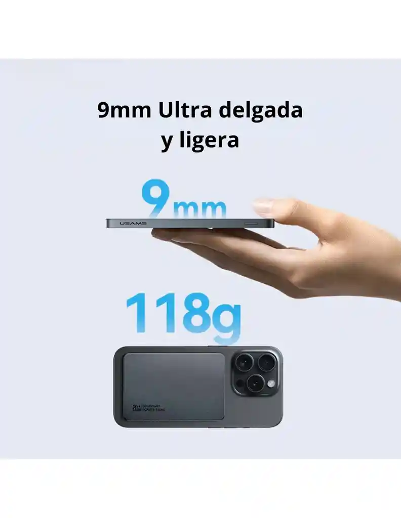 Power Bank 5000mah Batería Portátil Usams Cd231 Magnético 20w Pd