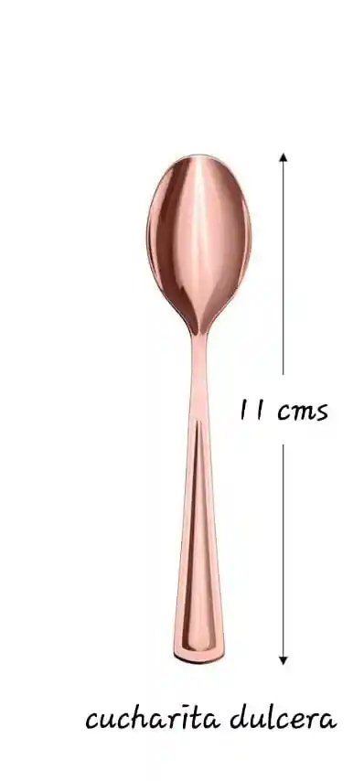 Cucharita Oro Rosa Dulcera