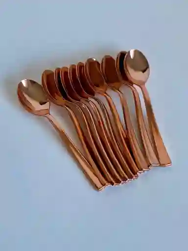 Cucharita Oro Rosa Dulcera