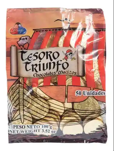 Monedas De Chocolate Tesoro Triunfo X 50