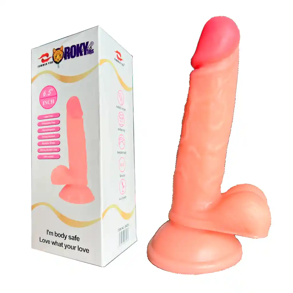 Dildo Anal 19cm Vaginal Consolador Chupa Ventosa Silicona Orgasmo Ano Unisex Hombres Mujeres Penetración Sex Toy Juguete Sexual Erotico Lbgt Hombres Principiantes