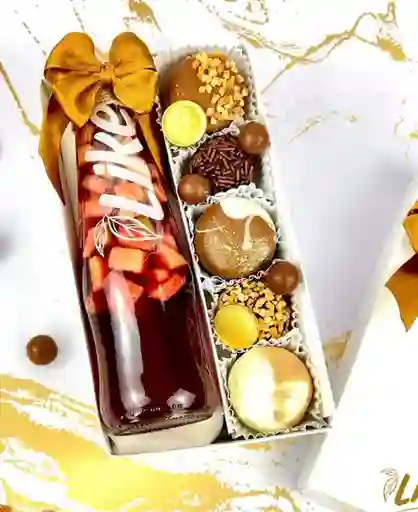 Caja Sangría Y Chocolates