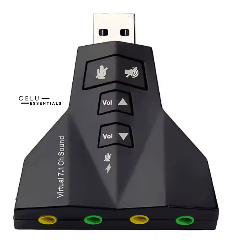 Tarjeta De Sonido Dual Usb Externa 7.1