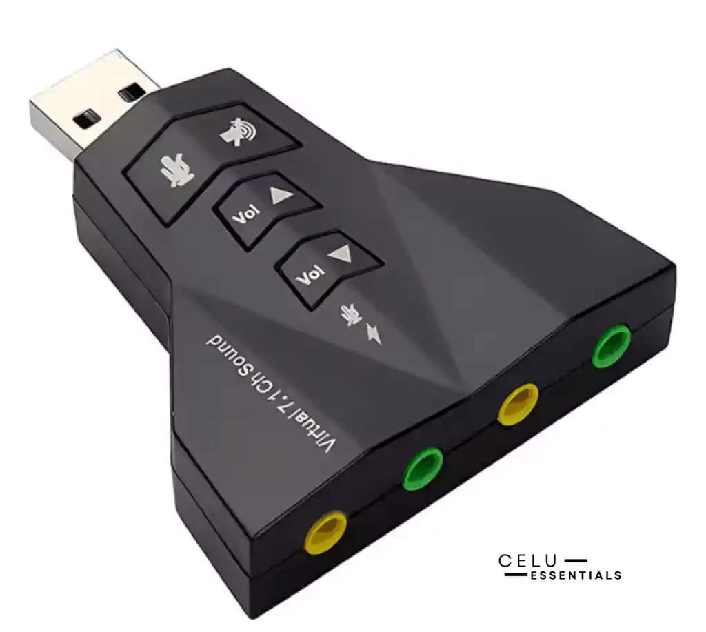 Tarjeta De Sonido Dual Usb Externa 7.1