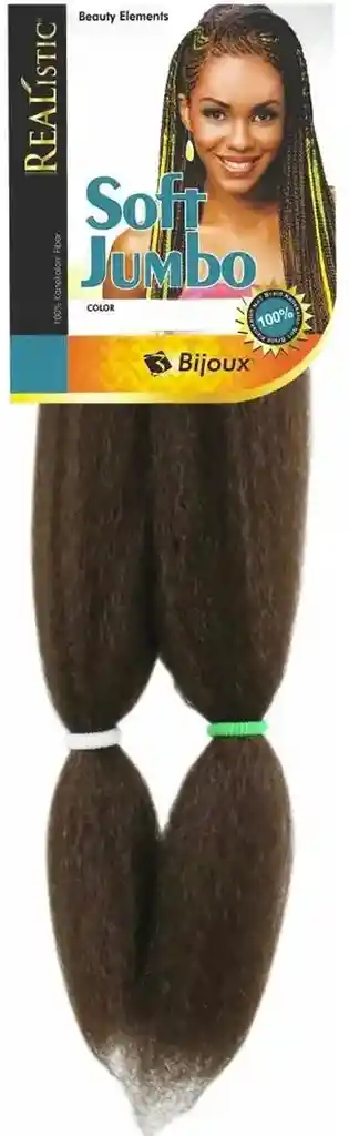 Extension De Cabello Sintetico, 100% Kanekalon, Realistic - Color M1b27