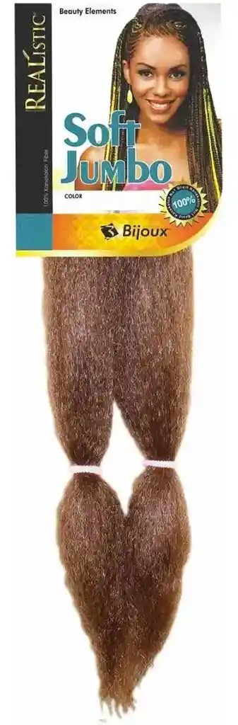 Extension De Cabello Sintetico, 100% Kanekalon, Realistic - Color 27