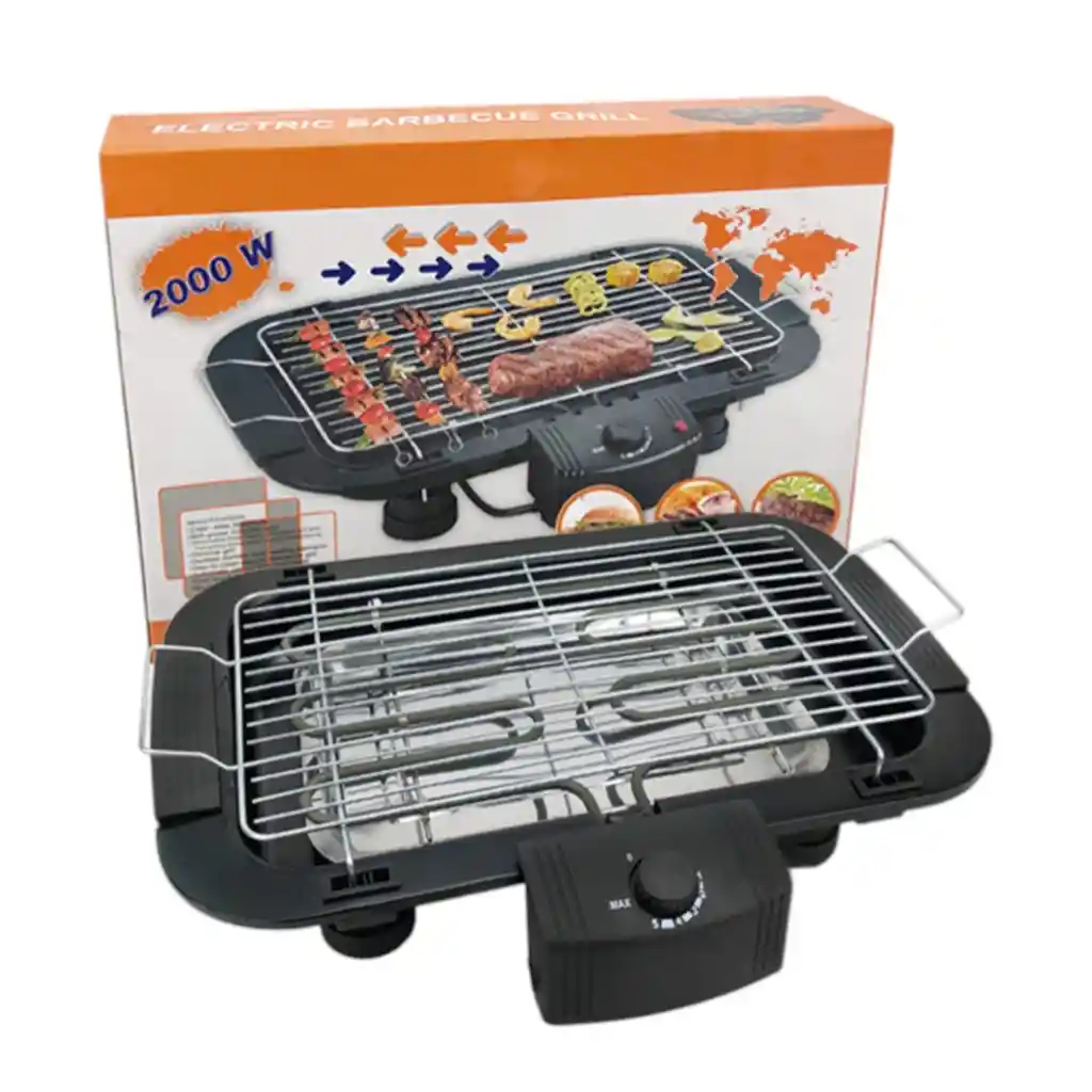 Parrilla Electrica Portatil Ideal Haz Asados Rapidos En Casa