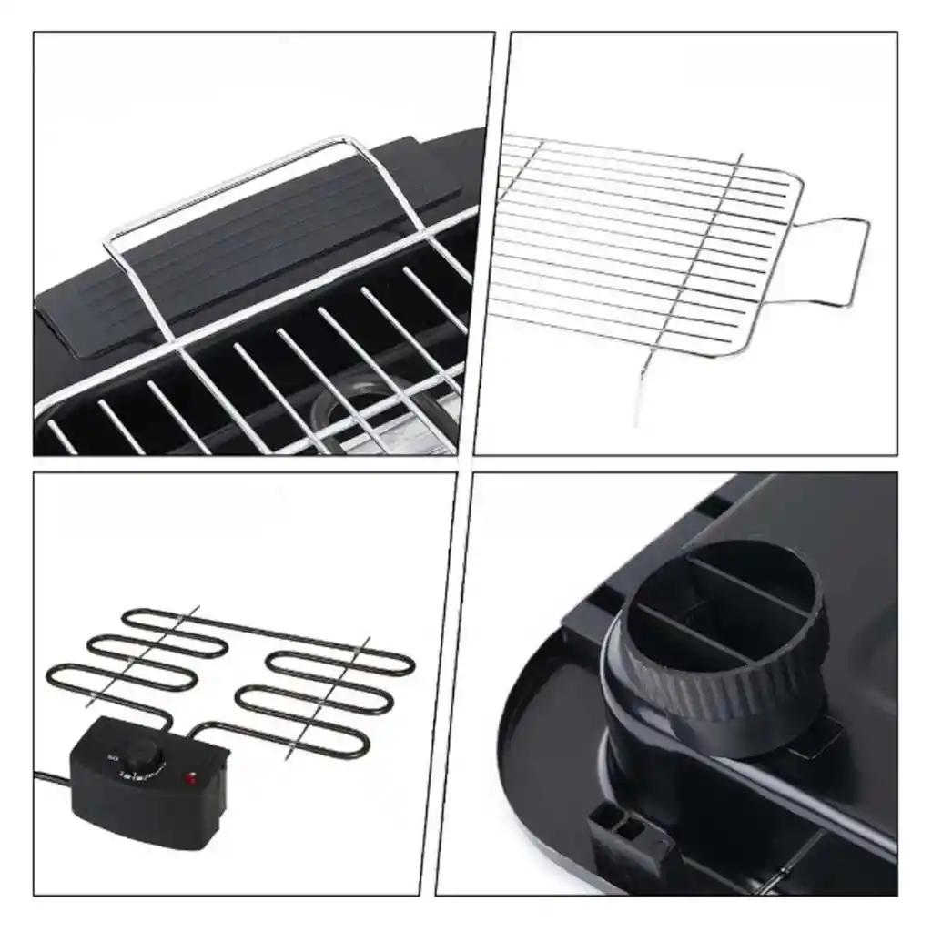 Parrilla Electrica Portatil Ideal Haz Asados Rapidos En Casa
