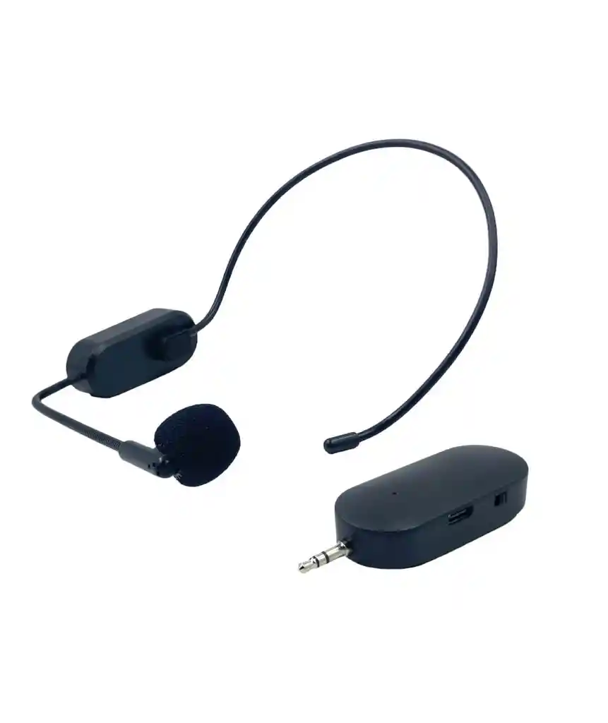 Microfono De Diadema Inalambrico Recargable Plug3.5 Amplific