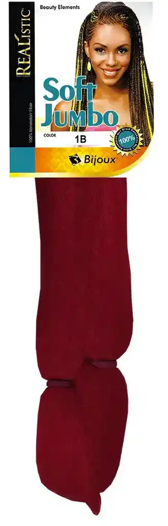 Extension De Cabello Sintetico, 100% Kanekalon, Realistic - Color Lgb