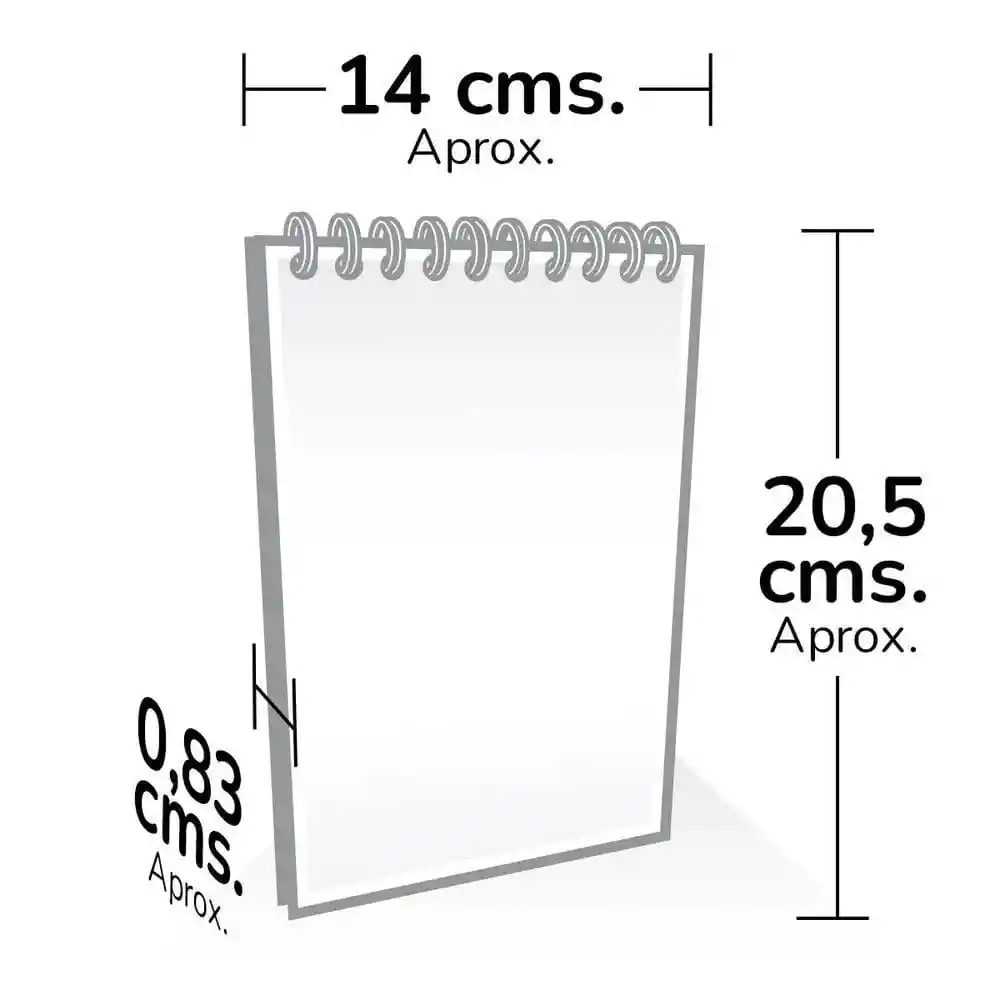 Cuaderno Vertical Primavera Arg Masculino Cuadriculado