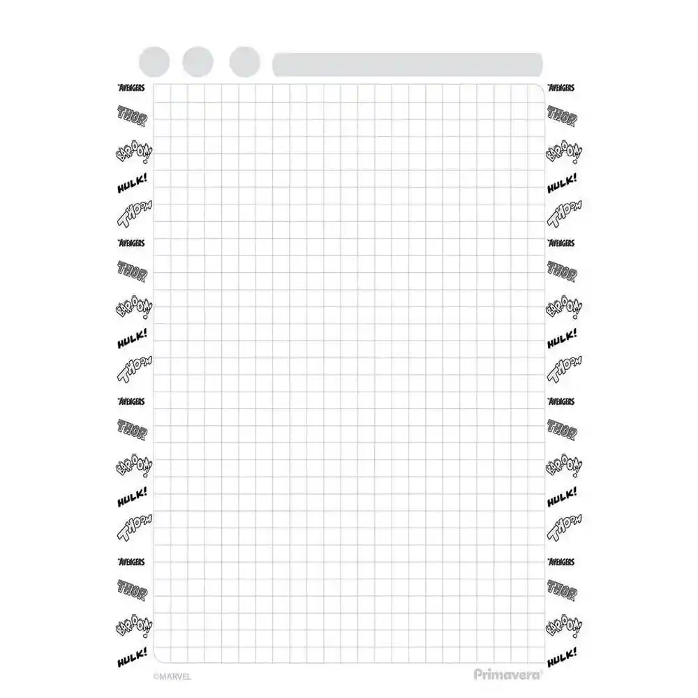 Cuaderno Vertical Primavera Arg Masculino Cuadriculado